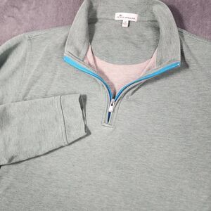 Peter Millar 1/4 Zip Pullover Mens XL Green Crown Sport Comfort Performance Golf